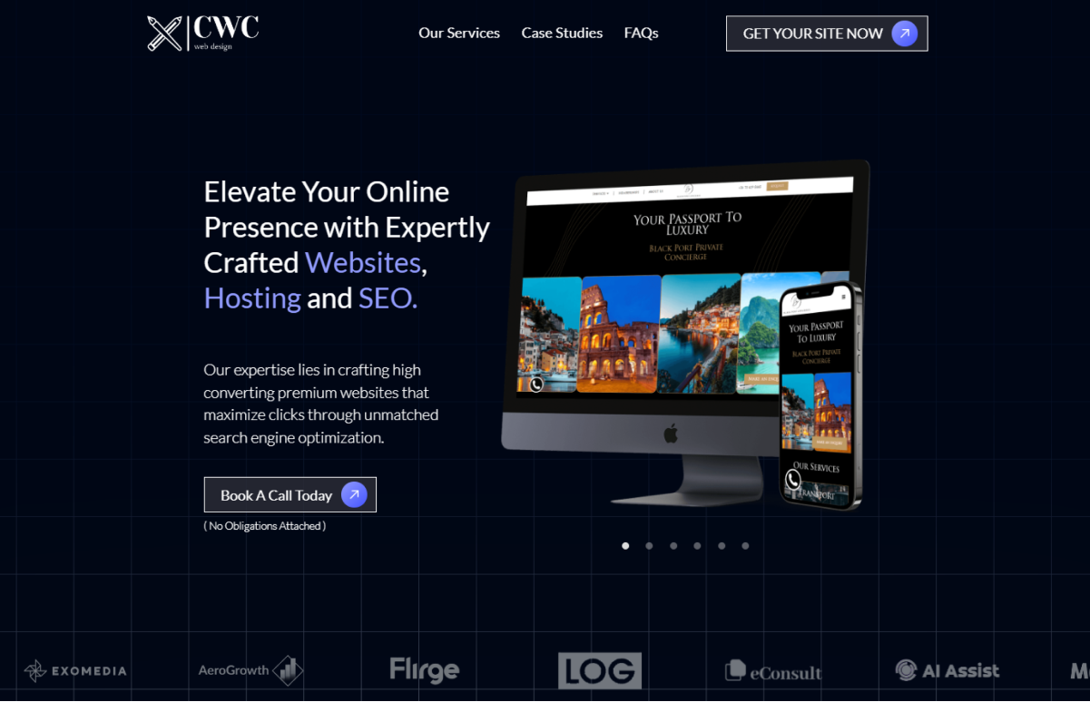 CreateWebCleverly Landing Page