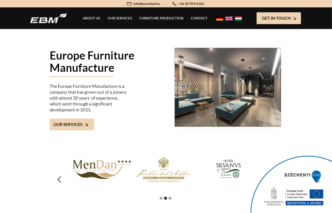 Eumobel.hu Website